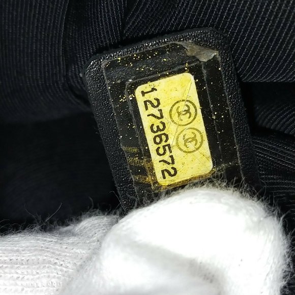 authentic Chanel Shoulder Bag Metalic Nylon - Picture 9 of 9